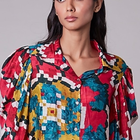 Saaksha & Kinni Bustier Top and Button Down Set - Picture 2 of 2